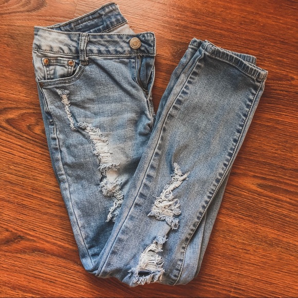 American Blue distressed skinny jeans - Picture 1 of 3